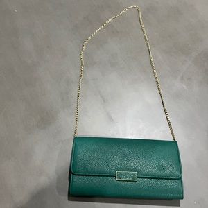 Green shoulder purse